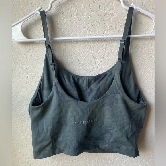 Alphalete Crop Top Tank in Storm Grey ~ Large - Picture 4 of 7